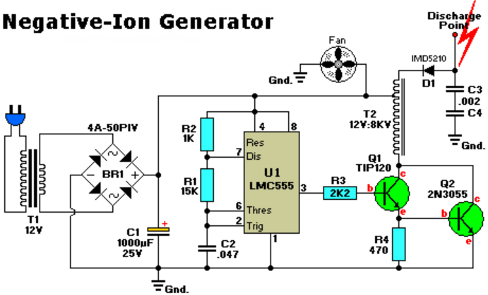 LMC555: Negative-Ion generator circuit simplify - Clock & timing forum -  Clock & timing - TI E2E support forums