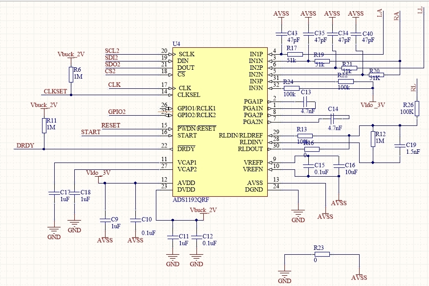 ADS1192 circuit schematic - Data converters forum - Data converters ...