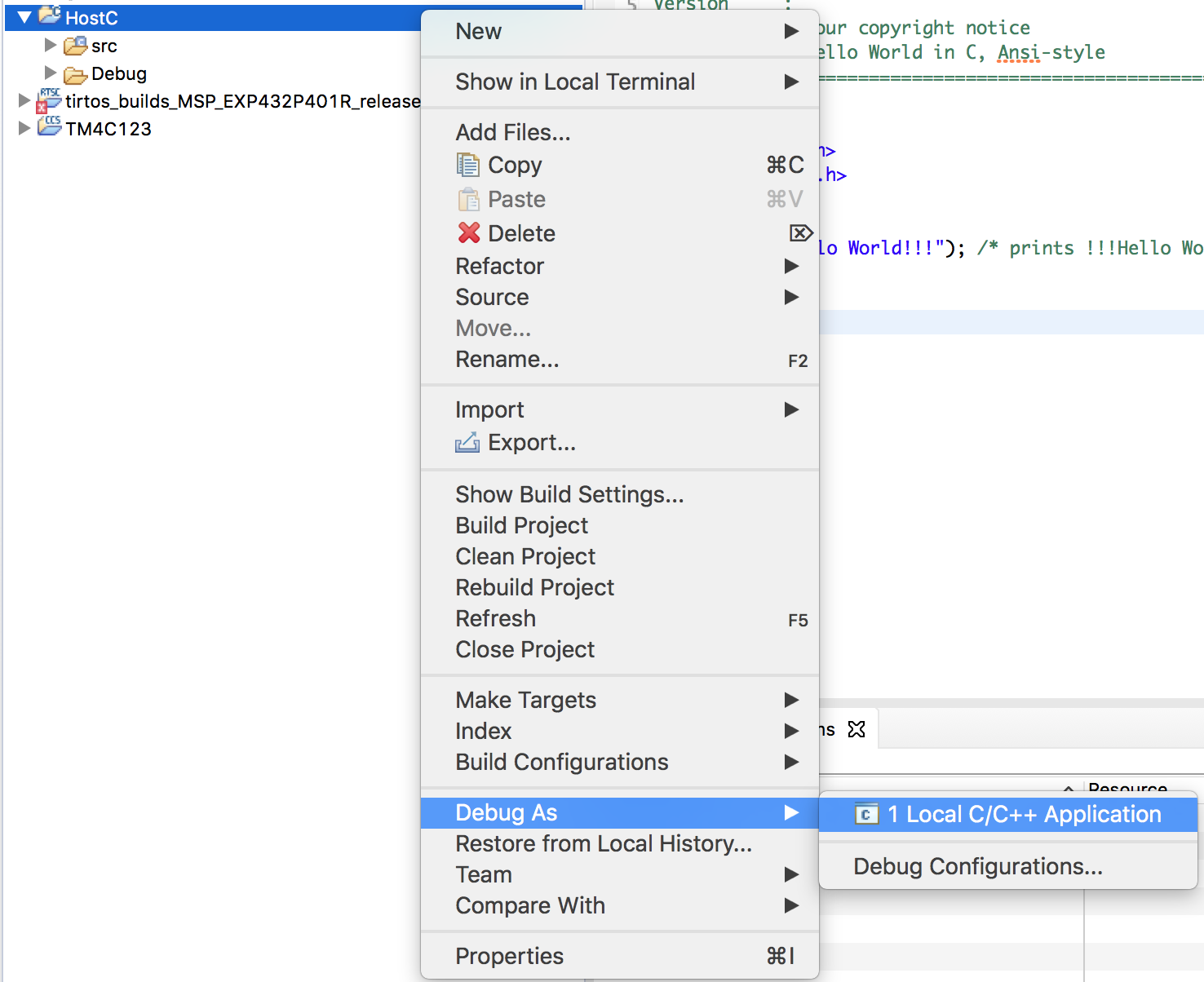 CCS: Unable to Launch Debugger with a Generic ANSI C Project - Code ...