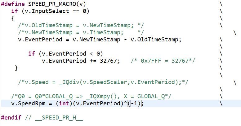 CCS/TMS320F28069M: Calculate Speed in RPM in BLDC Sensored Trapezoidal ...