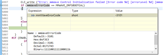 mmwDemo_factoryCal() Assert fails in the CCS debug mode. - Sensors ...