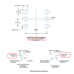 TMP117: Why the exposed pad is not shown in the recommended land ...