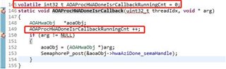 ISR Running counter