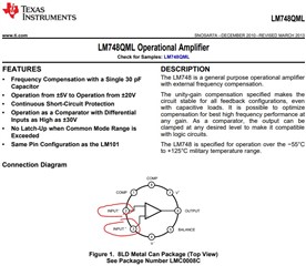 P. 1 copy of LM748QML datasheet