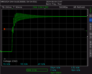 THS3091: Oscillation on rising and falling edge - Amplifiers forum ...