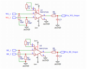 INA121: Removing cross talk from amplifier inputs during simultaneous ...