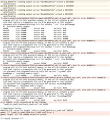 Compiler console output