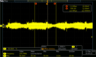 1V0 output noise after disable the TPS543C20
