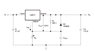 LM317: Diode selection of lm317 - Power management forum - Power ...