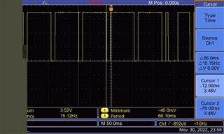 Balancing turning off every 63 ms