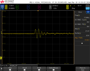 7. +VLED on D1 pin of a working board