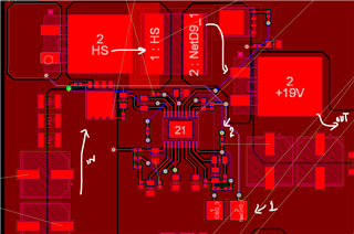 1. Current Sense Resistor Placement, 2. Vccx resistor placement which must be placed after power on