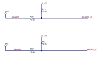 SEL and SEH circuitry on TPS274160EVM