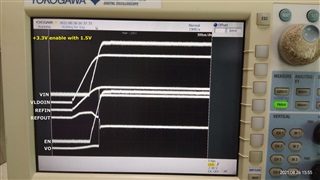 No overshoot on VIN and REFIN (3.3V after 1.5V)
