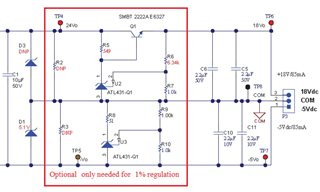 UCC25800-Q1: Postregulation circuit, split rail - Power management ...