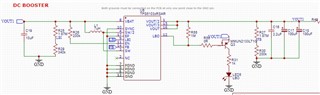 Part of the PCB using TPS61032