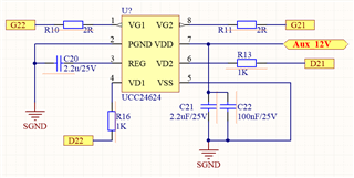 UCC24624: Drive issue with UCC24624 SR IC in a matrix-transformer half ...