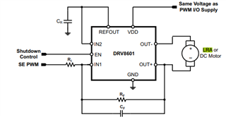 DRV8601: Is it okay to tie OUT- if I use several DRV8601? - Motor ...