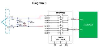 TMUX1109: Extend to 16 thermocouple channels, with TMUX1109 and ...