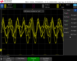 Scope capture of DAC output