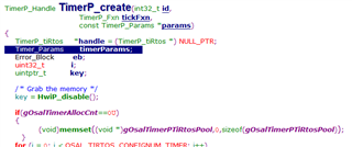 SDK code for TimerP_creat