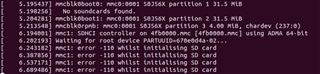 error -110 whilst initialising SD card
