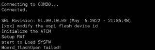 mcu log output
