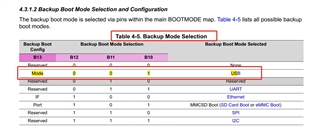 Backup Mode Selection