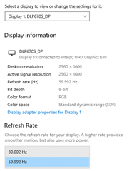 2560x1600 Windows Settings