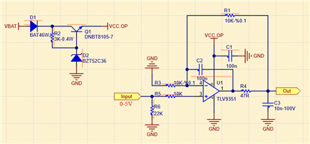 TLV9351 Out