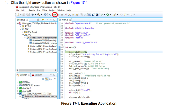 AFE7950: TI AFE SPI IP & C code of SBAU412 (AFE79xx SPI Bringup Guide ...