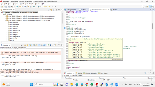 TMS320F28335: PID Simulation Digital Control Library (DCL) - C2000 ...