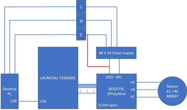 LAUNCHXL-F280049C: USB error when controlling motor with BoostXL ...