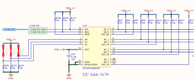 PCA9544A: PCA9544ARGYR doesn't responde I2C READ command - Interface ...