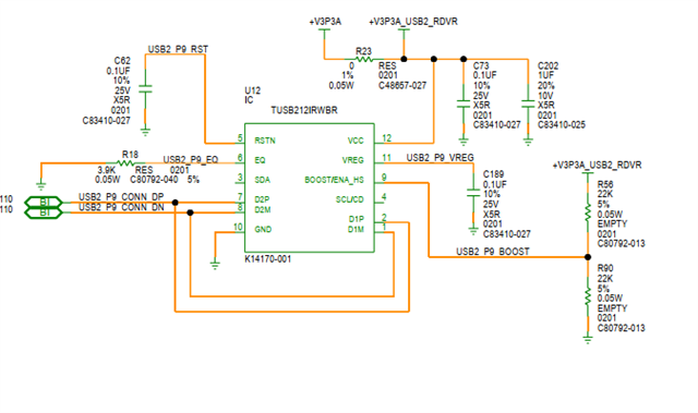 TUSB212-Q1: Placement location and Equalization settings - Interface ...