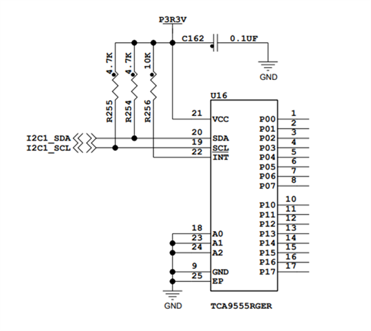 TCA9555: Undershoot issue in I2C lines of TCA9555RGER - Interface forum ...