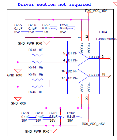 THS6002: OP-AMP Unused pins - Amplifiers forum - Amplifiers - TI E2E ...