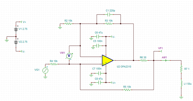 OPA2310: Biphasic current pulse generation using Howland current pump ...