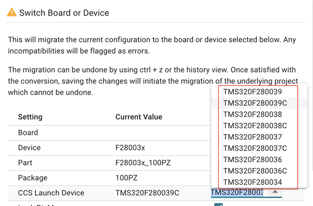 TMS320F280039C: Distinguish Different Package In Code - C2000 ...