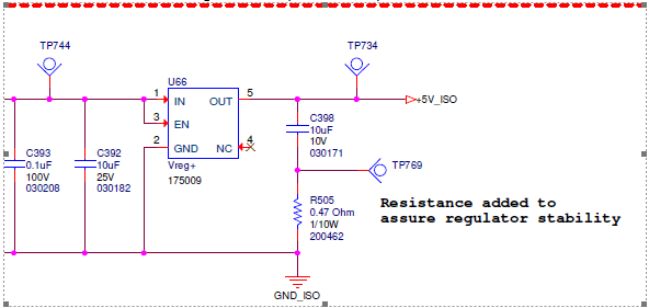 LP2985: I am trying to drop LP2985-50DBVR into my existing schematic ...