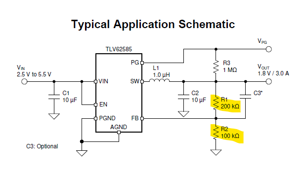 TLV62585: output over 3.3V (abnormal) - Power management forum TLV62585: output over 3.3V (abnormal) - Power management forum