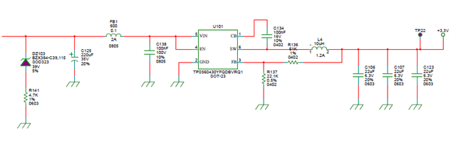 TPS560430-Q1: Ability to withstand 40V load dump pulse - Power ...