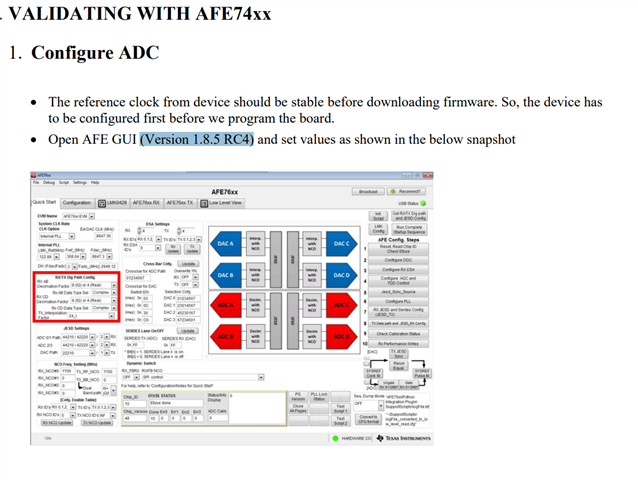 AFE7422EVM: Where Can I Download AFE GUI (Version 1.8.5 RC4) - RF.