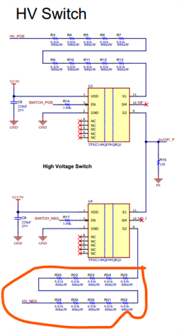 HVDC live and return path.
