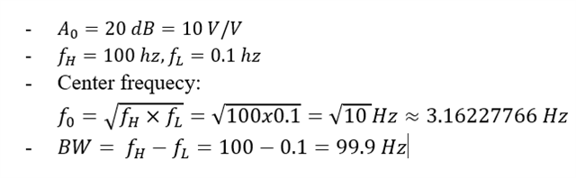 Design a Bandpass Filter ircuit for EMG signal (0.1 Hz to 100 Hz), AV ...