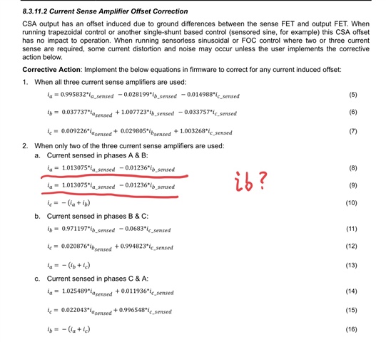 DRV8316: When the A&B phase sampling current is used in the datasheet ...