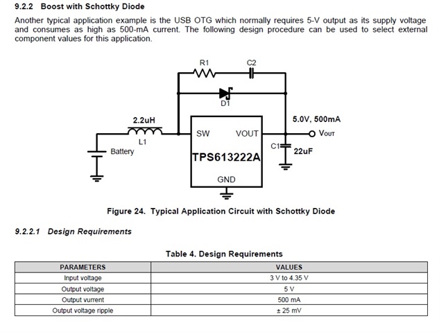 Boost with Schottky Diode