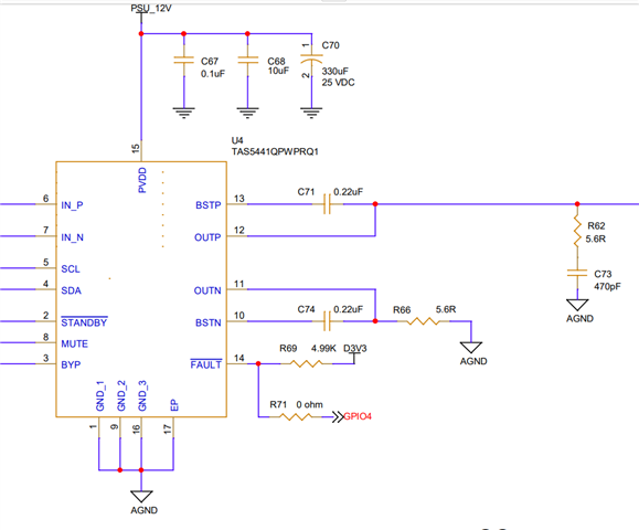 TAS5441-Q1: TAS5441-Q1: - Audio forum - Audio - TI E2E support forums