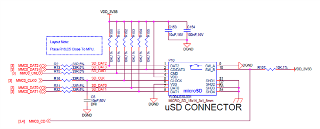 AM3356: MMC0 4 Bit mode SD Card interface Routing and Layout ...