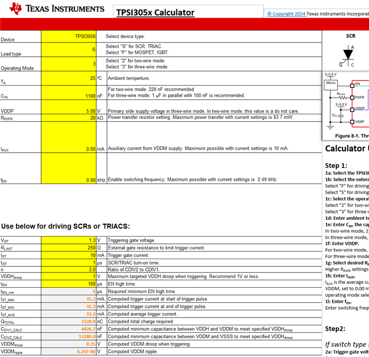 TPSI3050-Q1: Will TPSI3050 suitable to drive an SCR? - Power management  forum - Power management - TI E2E support forums